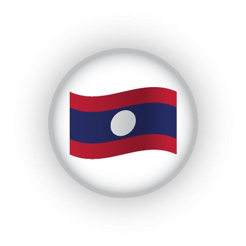 Flag of of Lao Peoples Democratic Republic